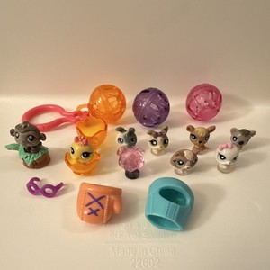 Littlest Pet Shop LPS Mini Figure Lot Assorted Animals w/ Accessories & Capsules