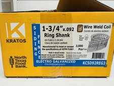 1 3/4 Ring Shank Coil Nails Electro Galvanize...