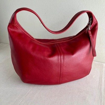 COACH ergo Hobo Shoulder bag Vintage Red Crescent Soho Y2K Used | eBay