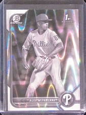 2022 Bowman Draft #BDC-117 Alex McFarlane Chrome Black & White RayWave Refractor
