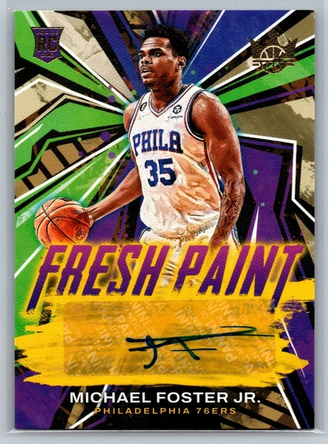 2022-23 Panini Court Kings Fresh Paint /199 Michael Foster Jr Rookie Auto RC