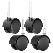 MAYITOP (4 Caster Wheels for Ridgid Wet Dry Shop Vac - New Silver, Black 