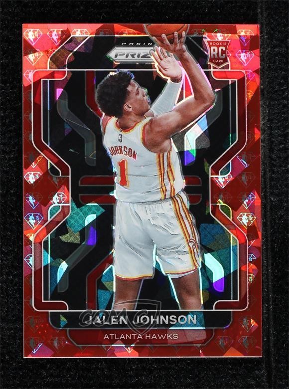 2021 Prizm NBA 75th Anniversary Diamond 44/75 Jalen Johnson #305 Rookie RC 0b2v