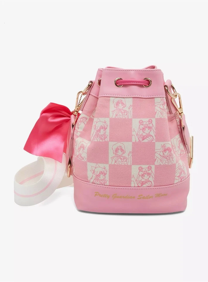 Bolso Bandolera Sailor Moon Rosa Cubo a Cuadros ¡Tiene todos los exploradores marineros interiores! Foto 3 de 4