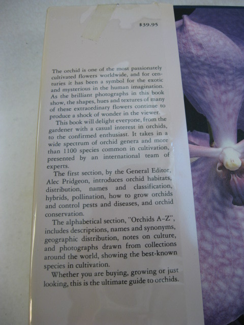 Alec Pridgeon THE ILLUSTRATED ENCYCLOPEDIA OF ORCHIDS Timber