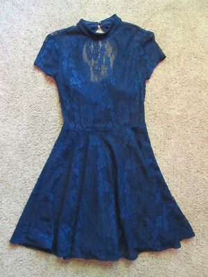 City Triangles Sz 5 Lace Dress Navy Blue Homecoming Party Juniors | eBay City Triangles Sz 5 Lace Dress Navy Blue Homecoming Party Juniors | eBay