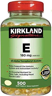 Kirkland Signature Vitamin E 400 IU  180 mg 500 Softgels