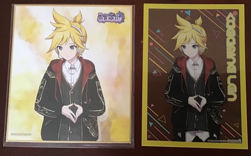 RARO Kagamine Len Project Sekai Período de Nocturno Felpa Acrílico Soporte Oblea - Imagen 6 de 9