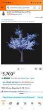 LED Light Cherry Artificial Tree, 11-Feet, Cool White