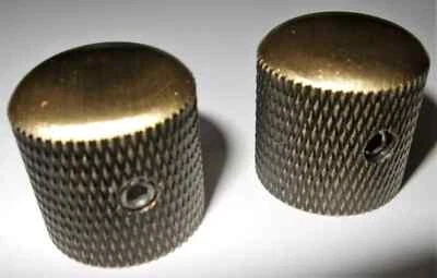 AMERICA'S BEST Electric Guitar Squire Telecaster ANTIQUE BRASS Control Knobs- Metal- Custom