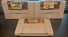WildSnake, Battleship, and Monopoly Super Nintendo SNES Authentic Video Game lot