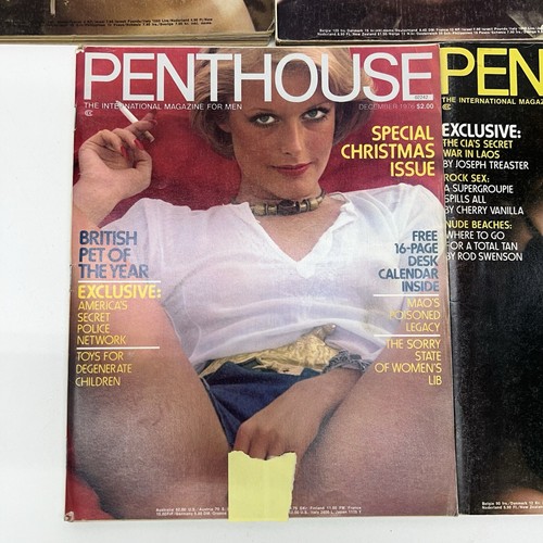 Lot Of 5 - 1970's Penthouse Magazines - Picture 10 of 10