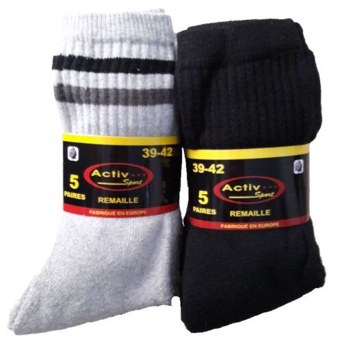 Chaussettes de 10 a 70 paires uni Noir, Blanc ou Gris pour homme ou femme - Imagen 82 de 99