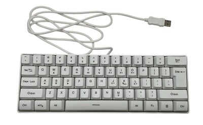 YK61 illuminated Gaming Keyboard 61 Key  White - Open Box