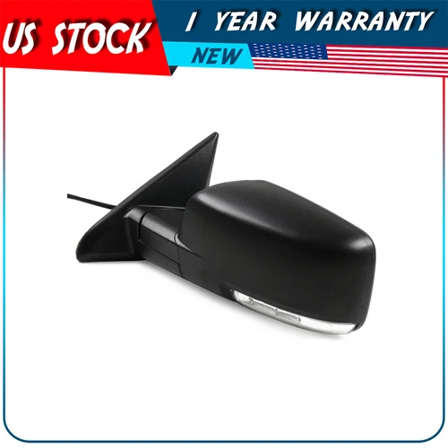 ?Power Heated For 2009-15 Dodge Ram LH Left Side Puddle Signal Light View Mirror