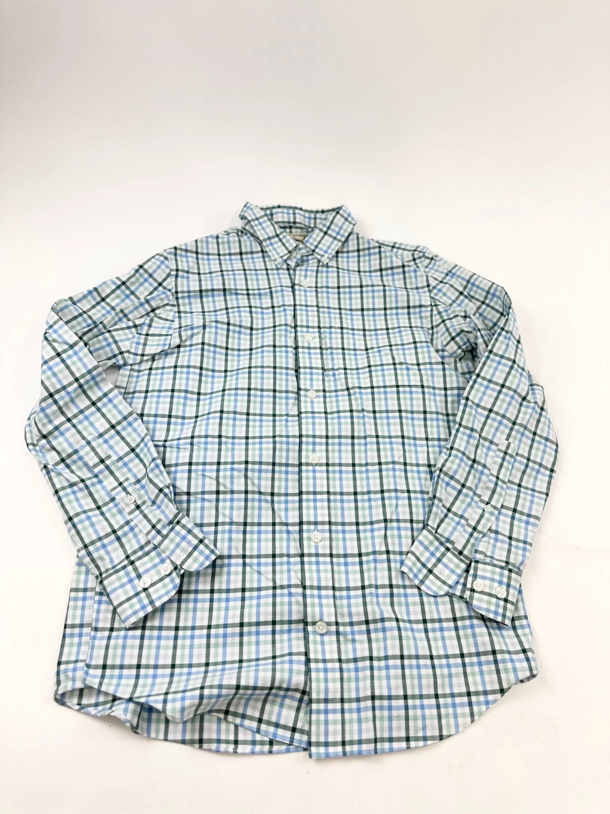 Duluth Shirt Mens Medium Colorful Plaid Trim Fit Long Sleeve Collared Button-Up