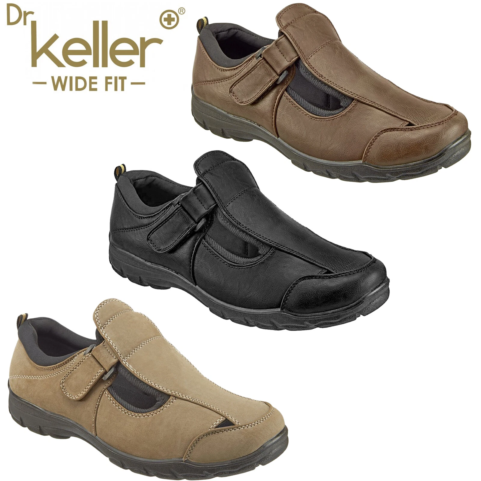DR KELLER MENS WIDE FIT SANDALS LIGHTWEIGHT SUMMER CASUAL PADDED WALKING SHOES
Opens in a new window