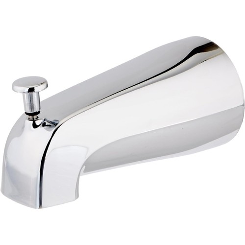 5-3/8 Inch Zinc Bath Tub Diverter Spout 1/2 Inch IPS Pipe Chrome 15083