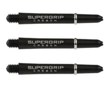1 New Set Harrows Midi SuperGrip Carbon Dart Shafts – Ships w/ Tracking - Silver