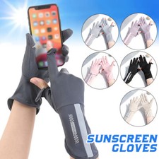 Sunscreen Gloves Summer Women Thin Ice Silk Anti-ultraviolet Breathable Gloves