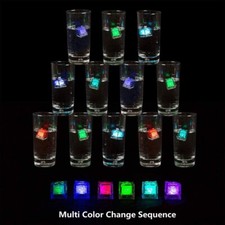 12 led flash ice cubes Color luminous in water  night light party xmas uk