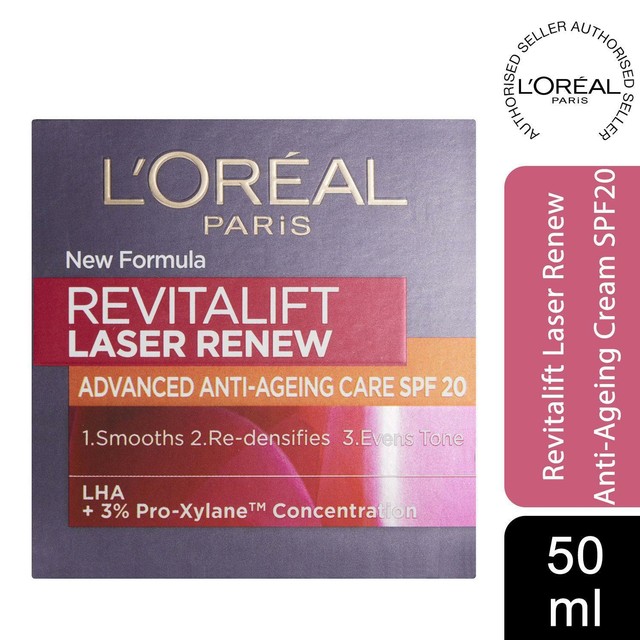 revitalift laser renew spf 20