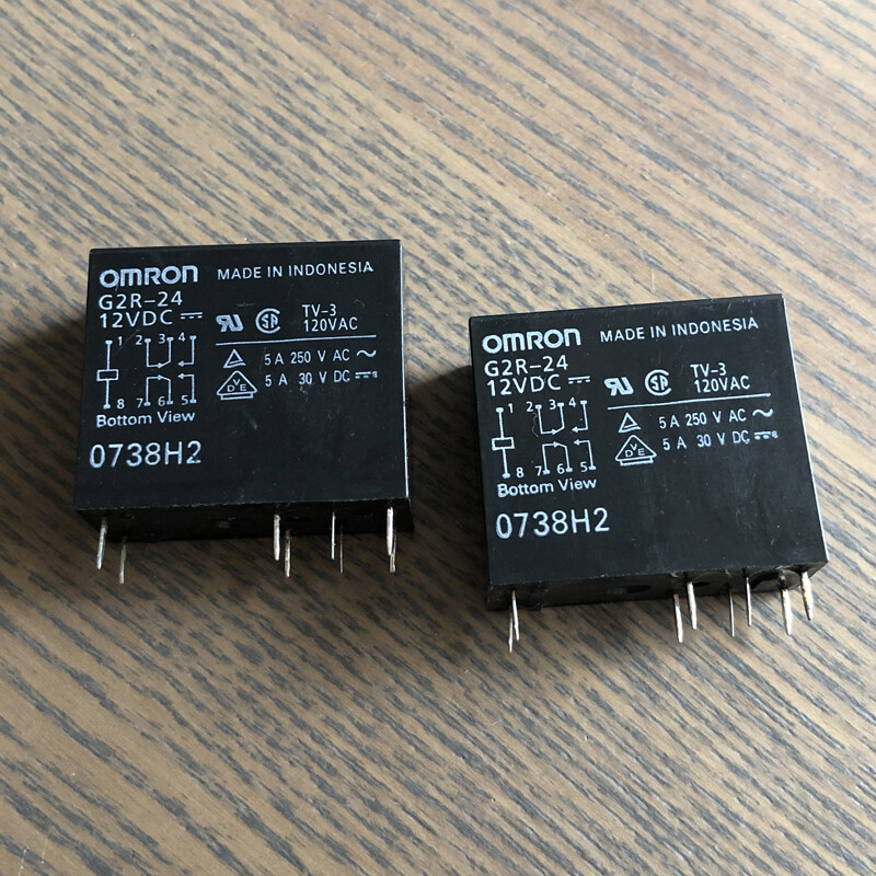 G2R-1,24VDC&12VDC Omron Transparent 5 Pin,1 Co Relay 24VDC Made In Indonesia 24834019791
