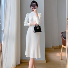 A-Line Dresses for Women Size Small Midi Long Sleeve Knit New