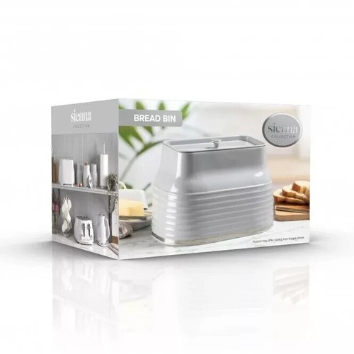 DAEWOO Sienna Kettle 4 Slice Toaster Breadbin & Canisters Matching Set In Grey - Picture 10 of 12