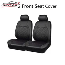 Car Seat Covers Full Set Front Chair Cushion Protector Breathable PU Leather Pad