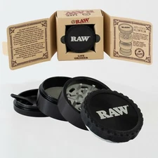 RAW Life 4-Piece Herb Grinder Version 3 V3 - Black