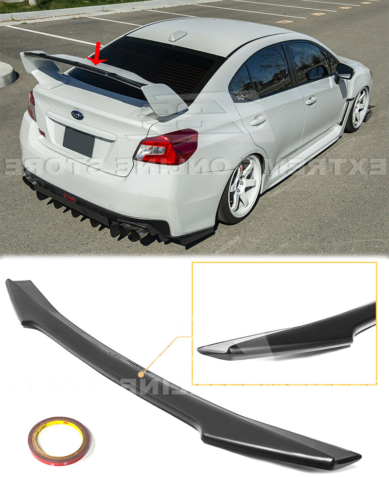 Rear Gurney Flap Wing Spoiler Extension For 15-21 Subaru WRX STi