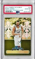 2014 Panini Excalibur Marc Gasol Crusade - Camouflage PSA 10