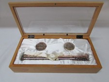 Baby Infant Birth Certificate First Curl First Tooth Keepsake Silver Box Set