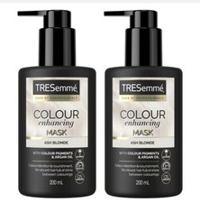 2x Tresemme Colour Enhancing Mask Ash Blonde Colour Pigments Argan Oil 200ml