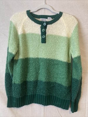 Fantastik Sweater Green Gradient Size Medium 1980 s Vintage Ski