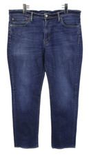 LEVI'S 511 Jeans Men's W38/L32 Slim Fit Whiskers Blue Zip Fly Casual