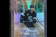2022-23 Upper Deck Trilogy Matty Beniers Rookie Premiers Level 1 Auto /149