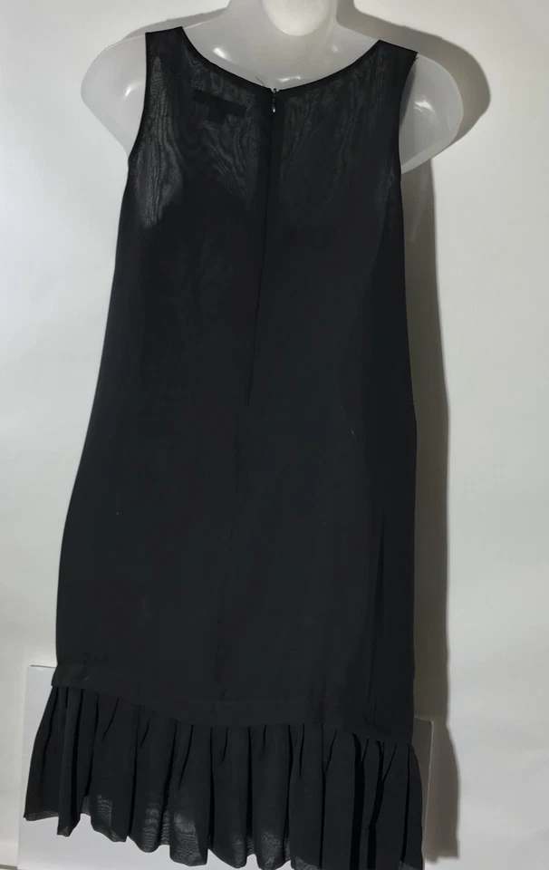 Twenty One Womens Black Sleeveless Beaded Mini Dress Small Ruffle Whimsigoth - Image 4 of 4