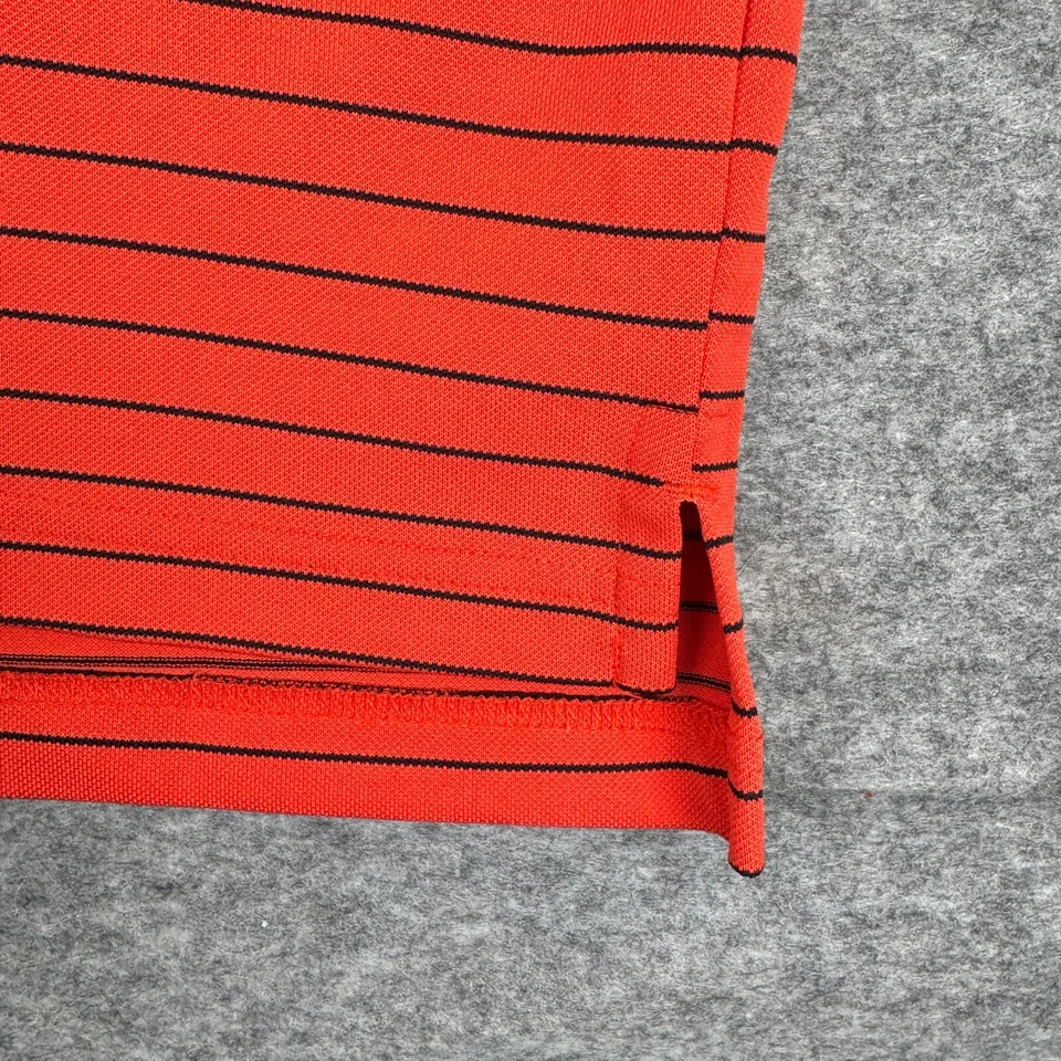 Camisa polo de golf Dunning naranja a rayas para hombre mediana M Foto 4 de 4