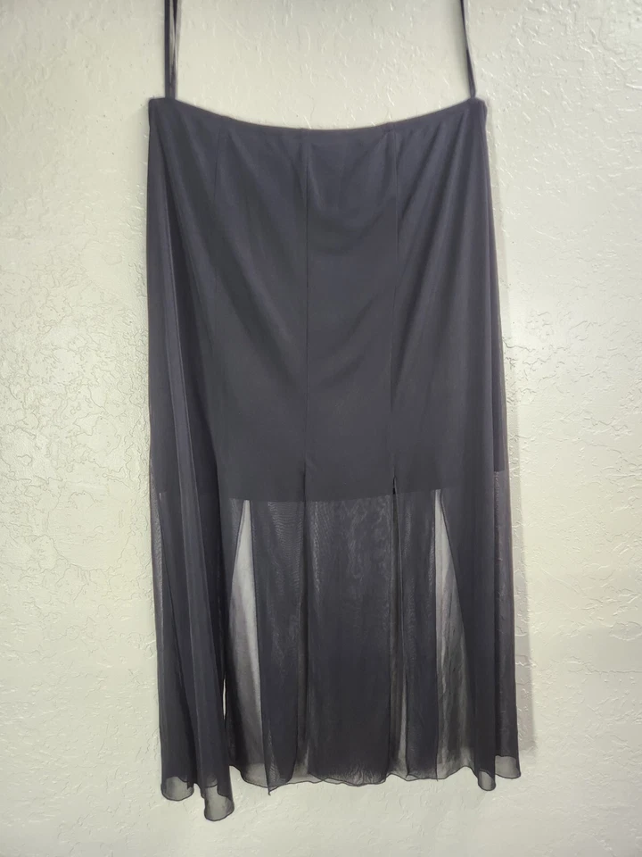 Ropa Mujer Conectada Mujer Falda Negra 2 Capas Malla Informal Talla 2X Foto 4 de 4