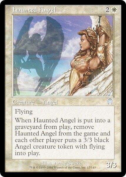 HAUNTED ANGEL x1 mtg NM/NM- Apocalypse 1 Unc