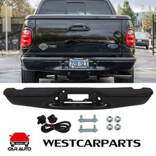 Black Rear Step Bumper Assembly For 1997-2003 Ford F-150 F150 Flaresidestepside