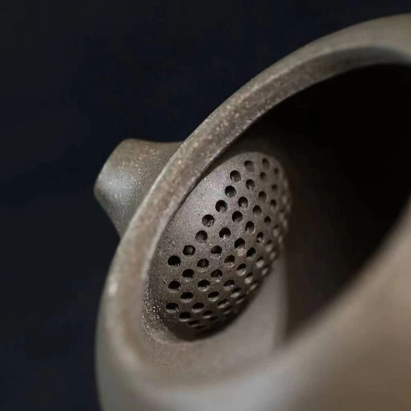 120ml Ball Shaped Infuser Holes Real Yixing Zisha Clay Tea Pot Xishi Pot Marked - Image 2 of 4
