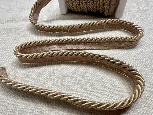 7mm Flanged Piping Cord Metallic Twisted Rope Decor Trim Cushion - Any Length - Picture 14 of 42
