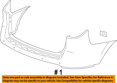 Chevrolet GM OEM 13-17 Traverse Rear Bumper-Cover 23328041 | eBay