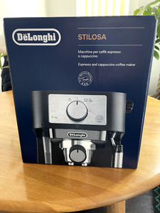 Delonghi Stilosa Espresso- und Cappuccinokocher Kaffeemaschine, 2 Tassen, schwarz