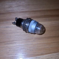 NEW MIMIATURE DIALCO 75WATT 125VOLT PANEL MOUNT INDICATOR  CLEAR LENS BIN74