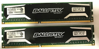 Crucial Ballistix Sport 8GB (2x4GB) DDR3 BLS4G3D1609DS1S00.16FER2  w/XMP #R2372