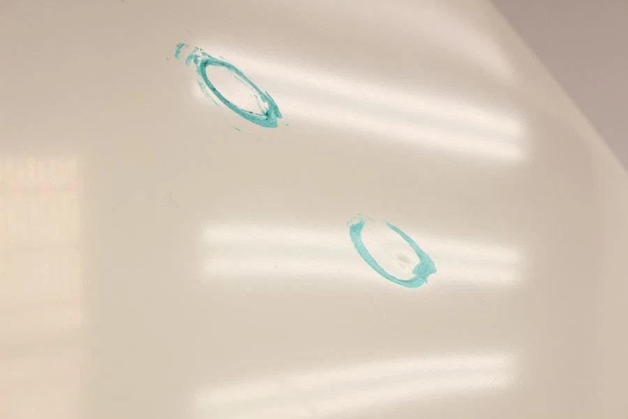 Mazda Mx-5 Miata NC 2006-2014 conjunto de tapa de maletero blanco tiene algunas abolladuras en la tapa Foto 3 de 4